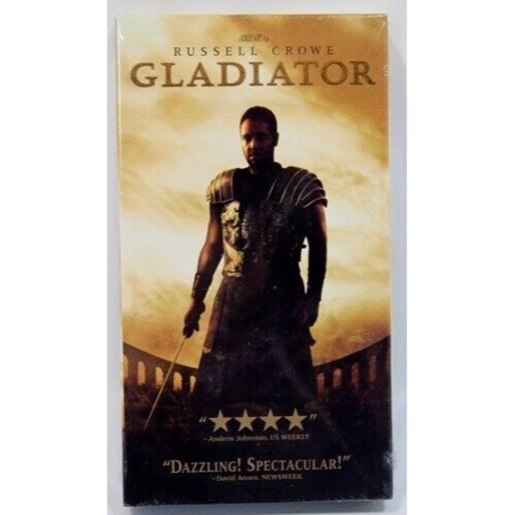 Gladiator VHS 2000  Russell Crowe Joaquin Phoenix Ridley Scott - Picture 1 of 3